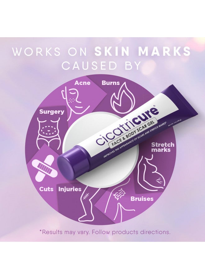 CICATRICURE Cicatricure Face & Body Scar Gel, Scar Treatment for Old & New Scars, Stretch Marks, Surgery, Injuries, Burns and Acne Scar Treatment, 1 Ounce - Image 4
