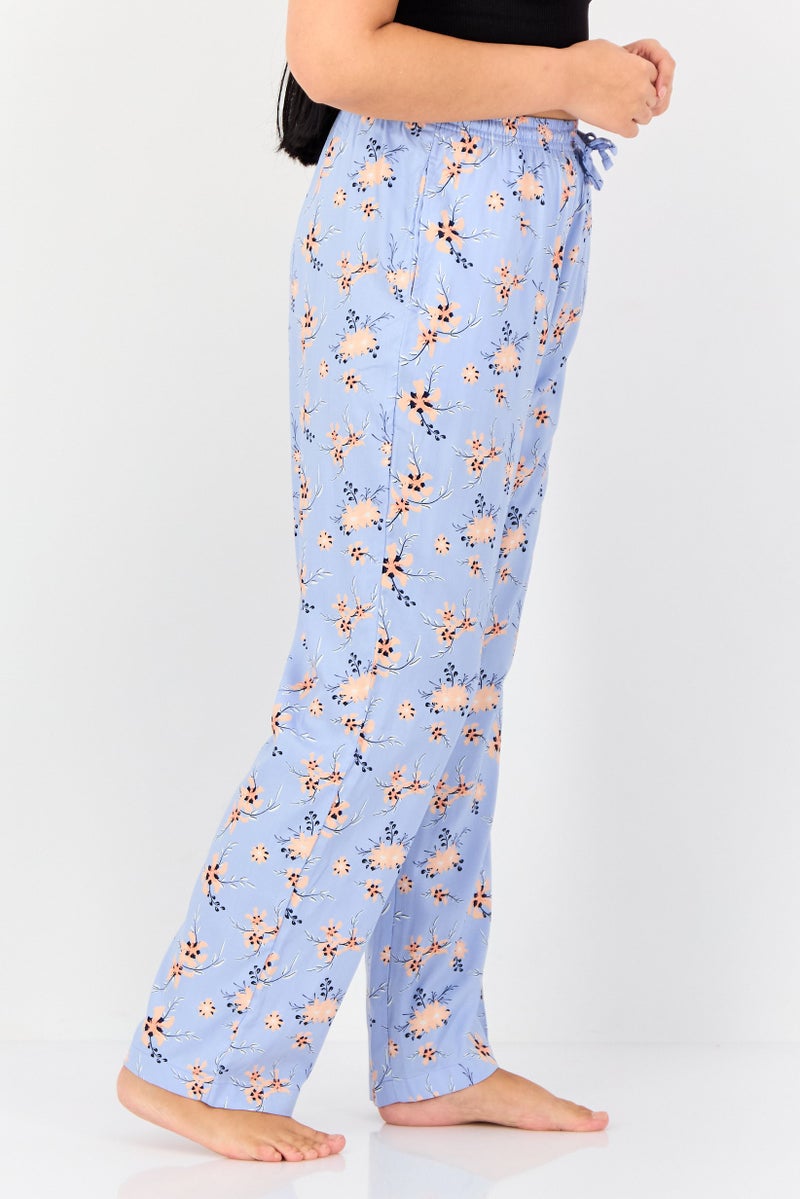 zivame سروال بيجاما مزخرف بنقشة زهور للنساء، متعدد الألوان - Image 2
