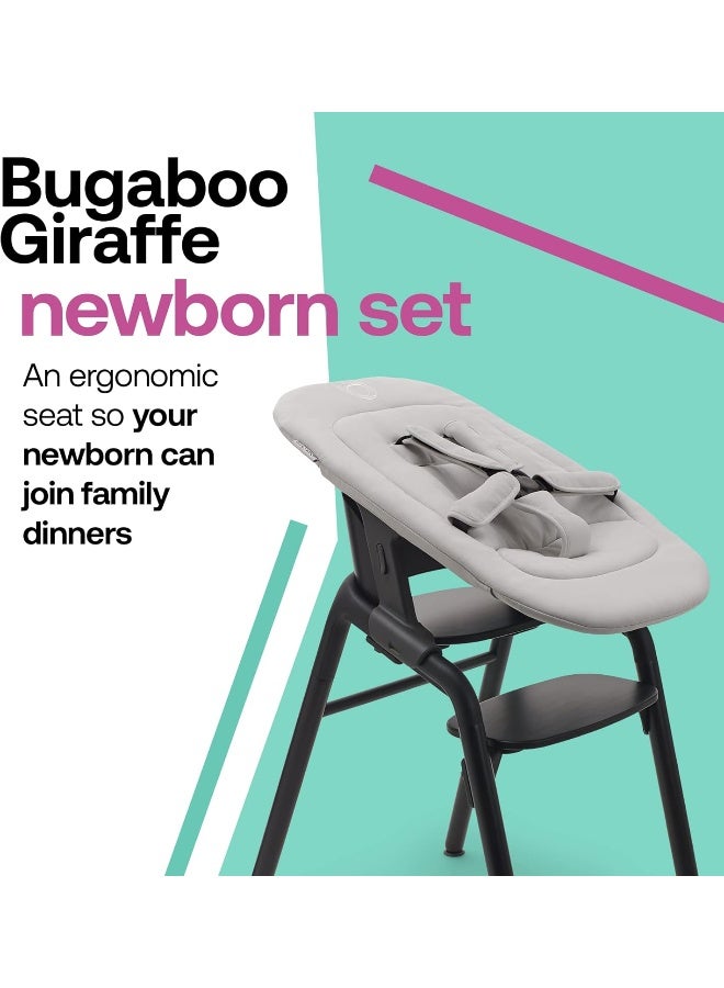 Bugaboo مجموعة بيغابو جيراف للمواليد لكرسي جيراف العالي والاهتزاز، تصميم مريح، أبيض قطبي - Image 2