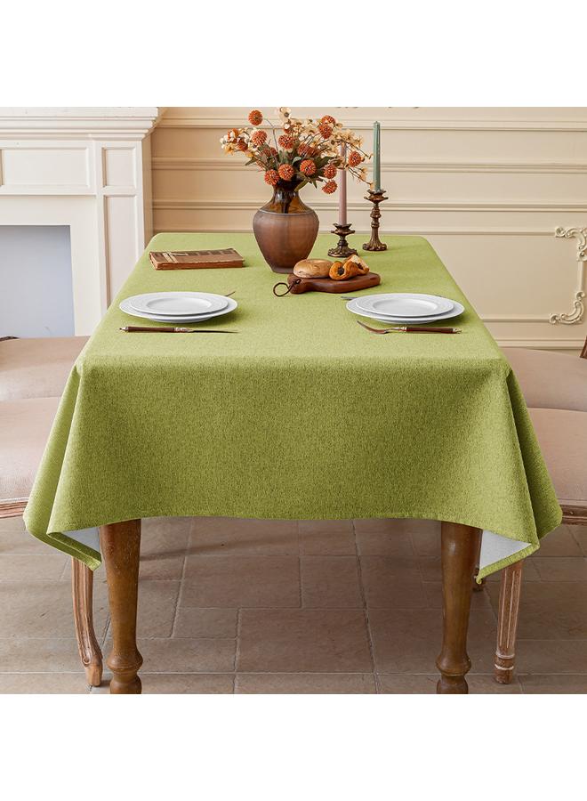 Bluejw Imitation Cotton And Linen Fabric Tablecloth Waterproof Wash-Free Light Luxury High-Level Rectangular Coffee Table Table Mat Desk Tablecloth Linen - Image 1