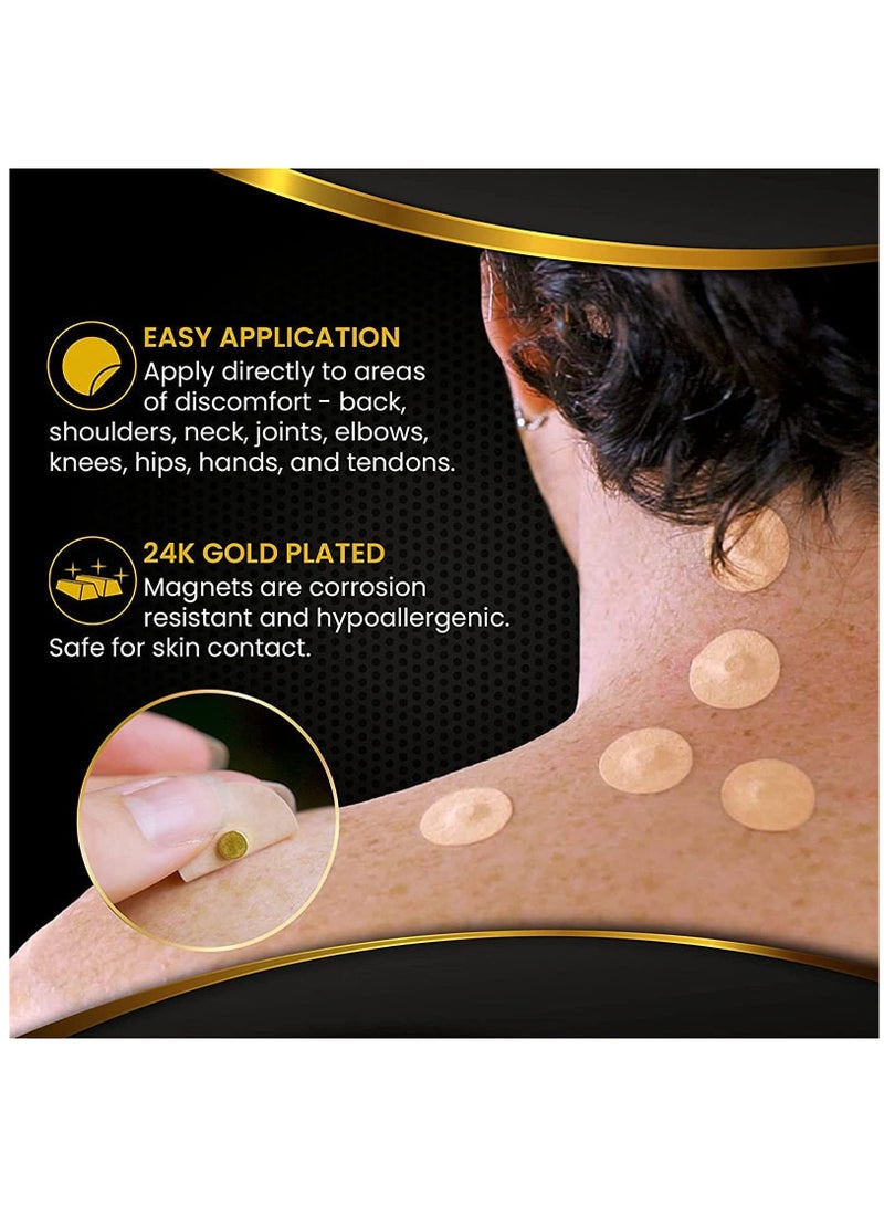 Generic Magnetic Acupressure Patches -Ultra Strength Healing Magnets for Body u0026 Pain Relief-3,500 Gauss Acupressure Magnetic Plaster  - Image 2