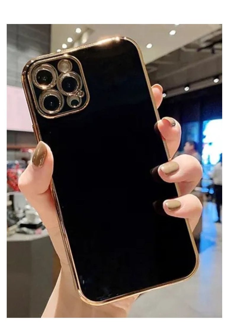 إيف غطاء حالة وقائي مقاوم للصدمات مع عدسة كاميرا مقاومة للغبار لـ Apple iPhone 13 Pro-Max Black