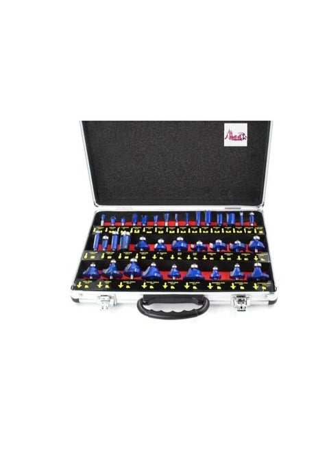 35PCS 6.35mm Handle Wood Router Bit Set