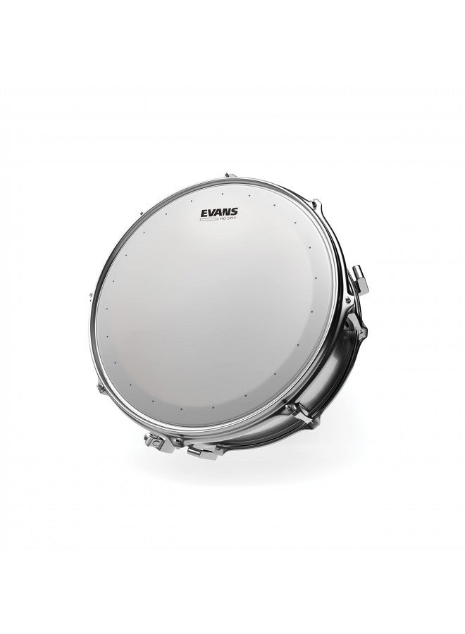 EVANS Evans Genera HD Dry Snare Drum Head, 13 (White) Coated Drum Head Made Using Two Plies of Film Overtone Ring Controls Sustain Small Vent Holes Eliminate Stray Harmonics Great for Live and Studio  - Image 3