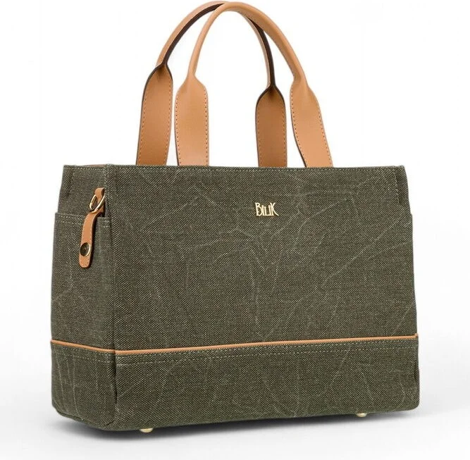 Bilik Deri Bilik Leather Khaki Women's Shoulder Bag Mambo