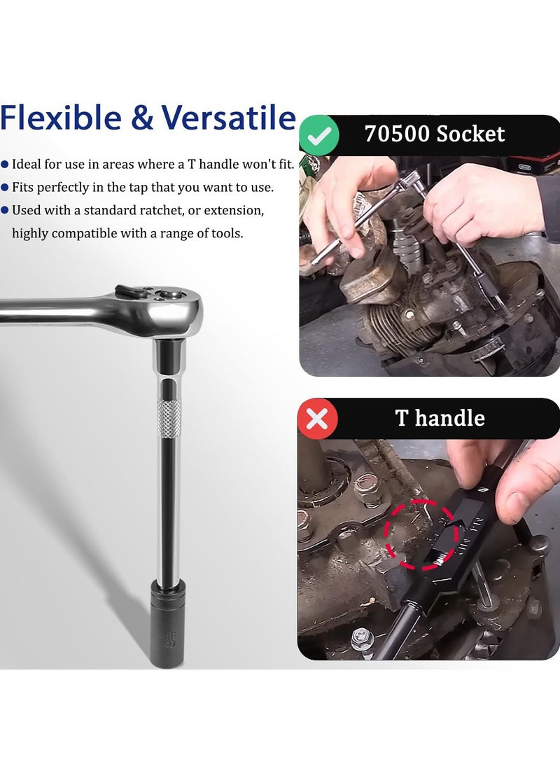 general Tap socket sets used with 1/4" and 3/8" drive tools are typically compatible with the most common tap sizes and offer a wide range of applications - Image 3