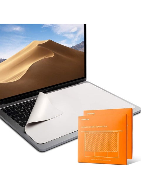 2 Pack Keyboard Protector Cloth for MacBook, Keyboard Dust Cloth, Laptop Screen Keyboard Imprint Protection Microfiber Liner and Cleaning Cloth, Compatible with MacBook Pro 14"" and 16"" (2)