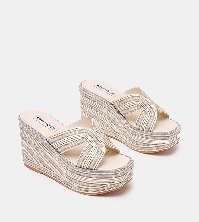 ستيف مادن Justice Open Toe Wedge Sandals