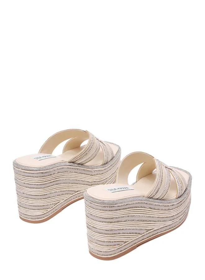 Steve Madden  Justice Ivory Women's Wedge Sandals for Women | Best Price UAE