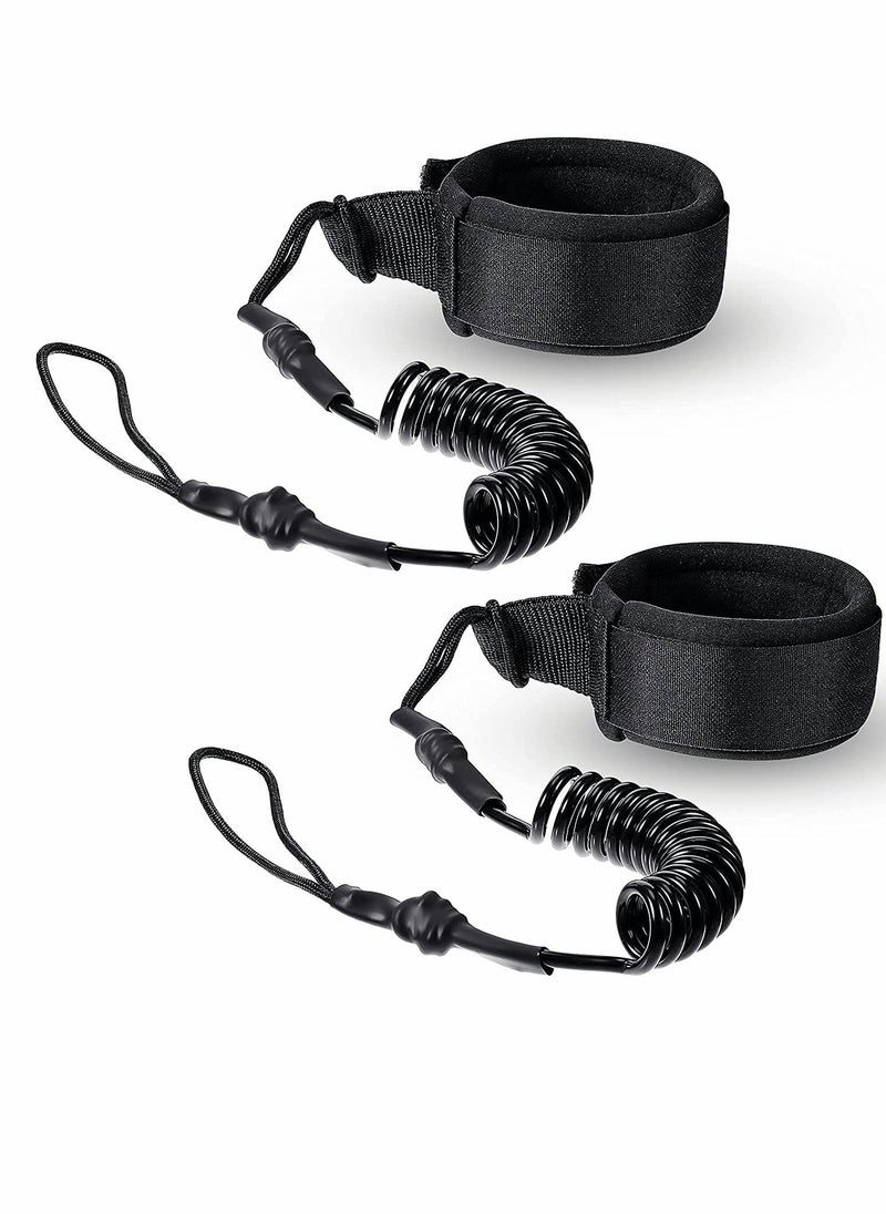 Y&D - 2 Pieces Surf Board Leashes Coiled Leash SUP Rope Paddle Surfboard Surfing Leg Straps Stay on Ankle Strap Sup Accessory for - Image 1