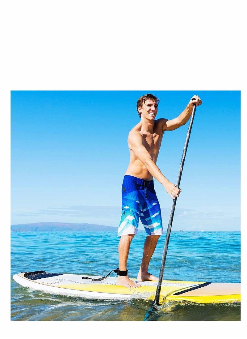 Y&D - 2 Pieces Surf Board Leashes Coiled Leash SUP Rope Paddle Surfboard Surfing Leg Straps Stay on Ankle Strap Sup Accessory for - Image 1