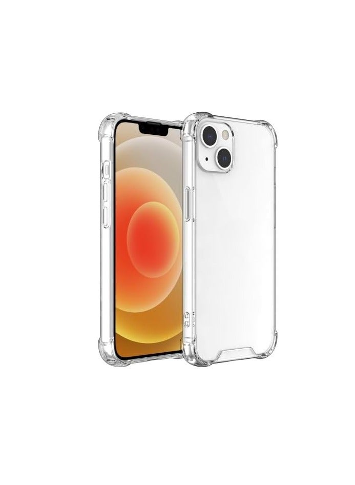 Case Compatible with iPhone 13 /14Cover Silicone Transparent TPU Gorilla Anti-shock Protector Camera Shockproof Corners - Clear