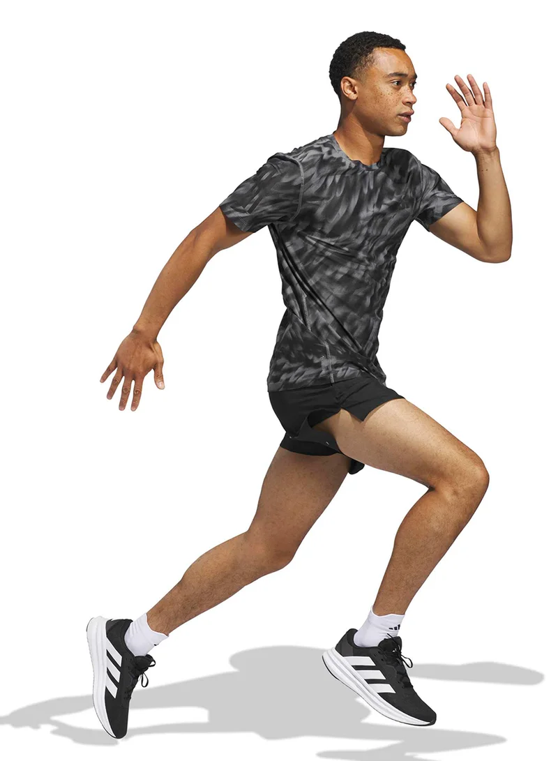 Adidas Own The Run Allover Printed T-Shirt