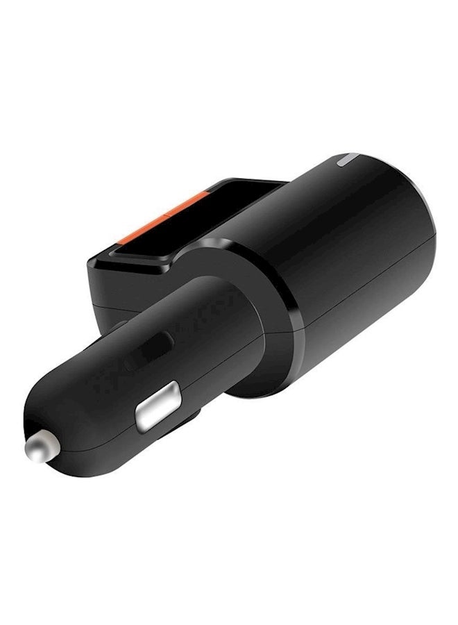 NIBEMINENT Bluetooth Car Charger Black/Orange - Image 2