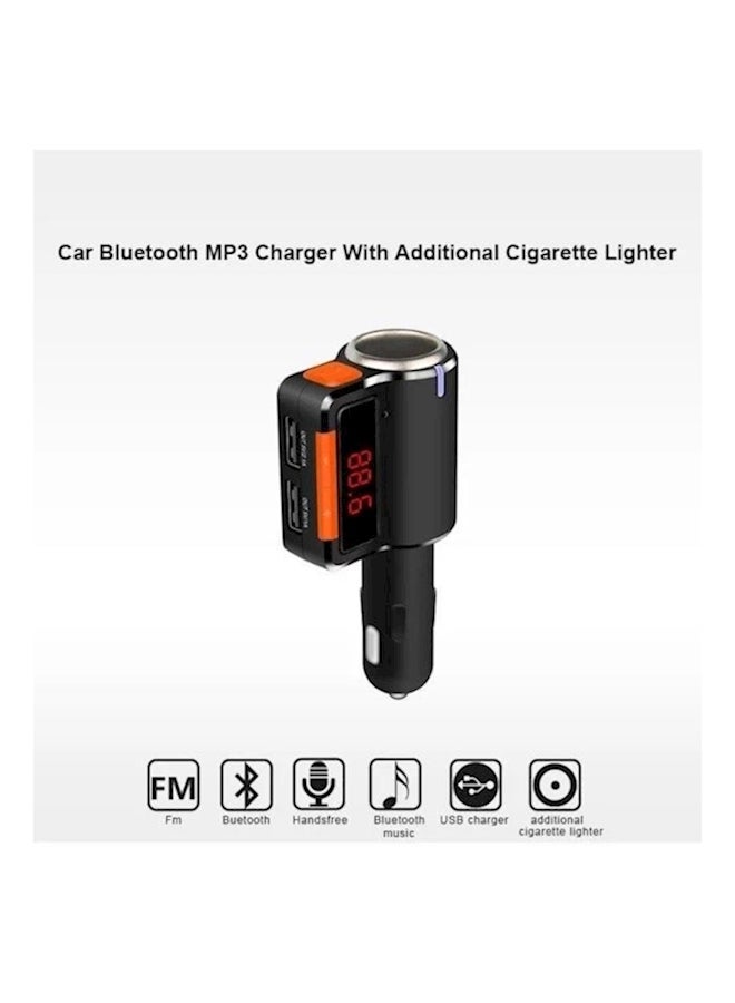 NIBEMINENT Bluetooth Car Charger Black/Orange - Image 3