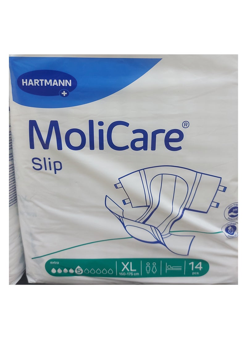 Molicare Premium Extra Plus Slip XL Adult Diaper 14 Pcs Pack  - Image 2