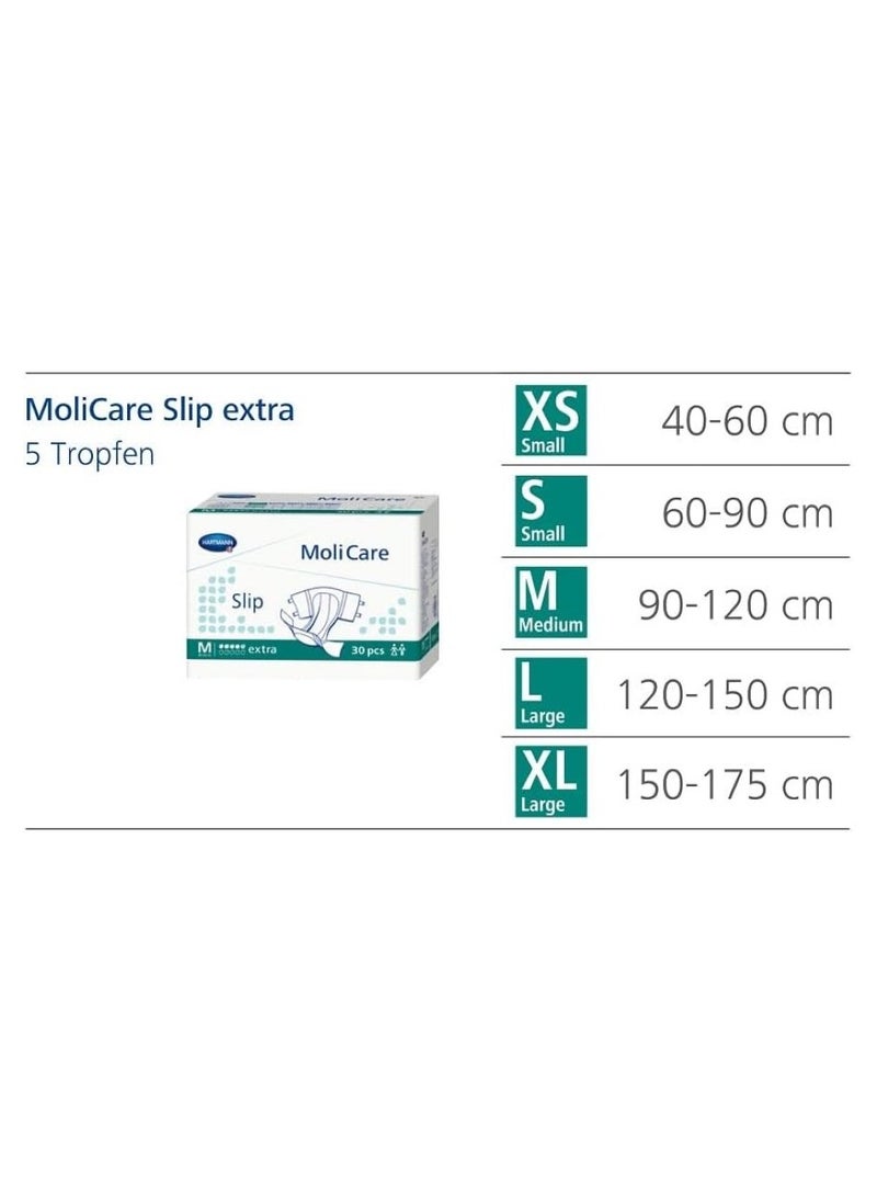 Molicare Premium Extra Plus Slip XL Adult Diaper 14 Pcs Pack  - Image 3