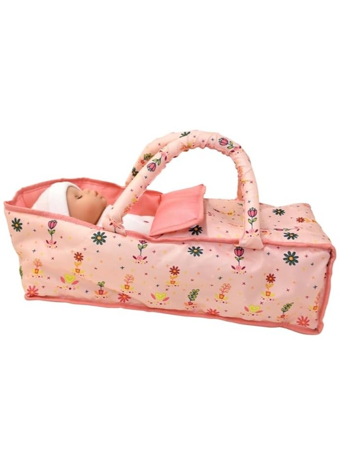 dolls world Deluxe Folding Pram for Dolls Up to 18" | Role-Play Toy Pram for Kids Age 3+ | Peterkin - Image 3