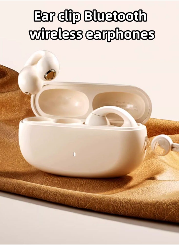 Generic - Wireless Bluetooth Earphones With Ultra Long Battery Life, Air Bone Conduction, Sports Ear Clip, Built-in Noise Reduction Technology Advanced Version: 52H Ultra Long Battery Life - Image 1