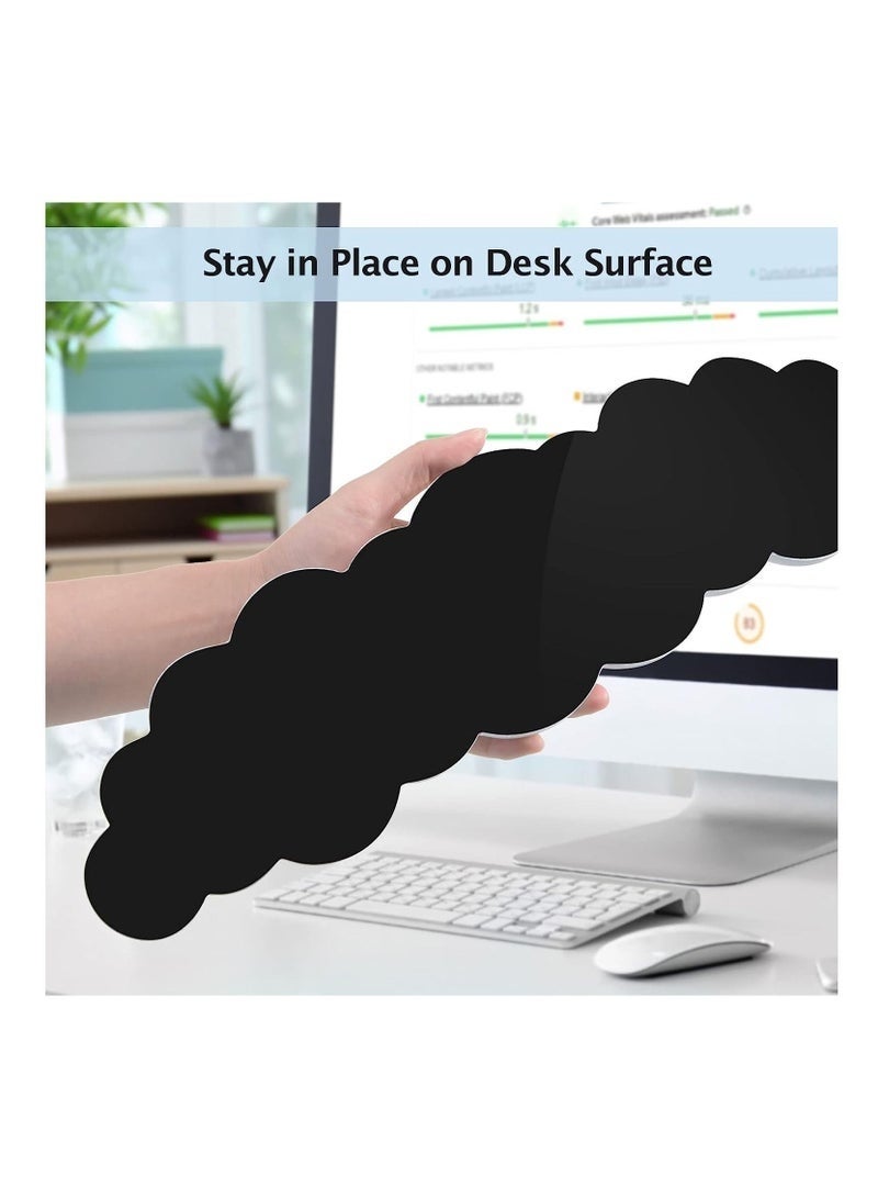 YUJA Keyboard Wrist Rest Set Cute Cloud Shape Wrist Rest Support for Mouse Keyboard Computer Elbow Pad Arm Rest Mouse Wrist Cushion, Ergonomic Design for Typing Comfortably (Keyboard not Included) - Image 5