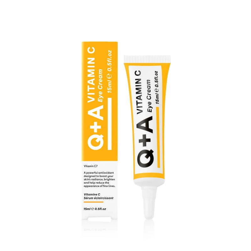 Q+A Eye Cream, a blend of Cherry Extract, and Glycogen, to reinvigorate delicate skin, delivering an essential hit of moisture, 15ml - Image 3