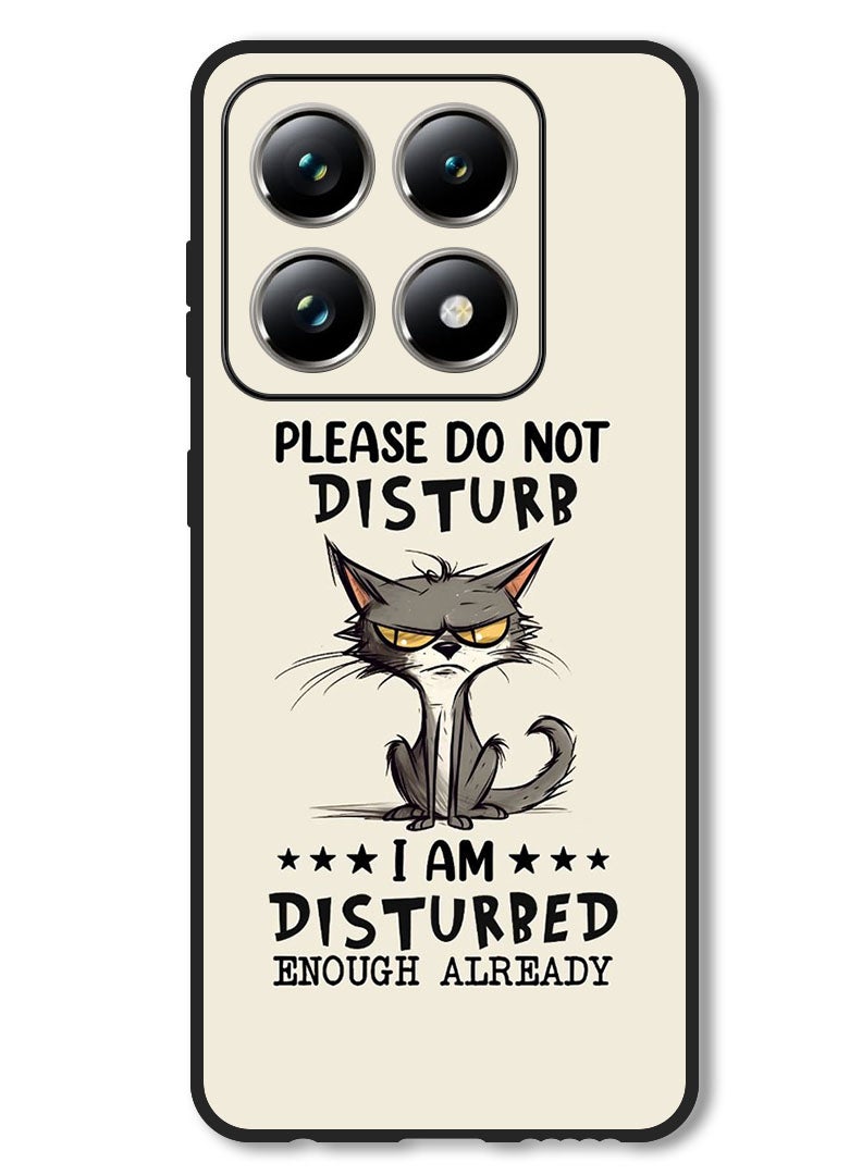 Theodor Case Compatible with Xiaomi 14T Protection Shockproof Bumper Cover Please do not disturb - Image 1