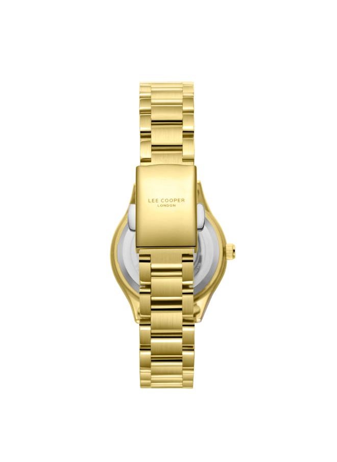 Lee Cooper Women's Analog Display Watch With Gold Metal Strap - LC08157.120  - Image 4