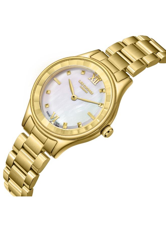 Lee Cooper Women's Analog Display Watch With Gold Metal Strap - LC08157.120  - Image 2