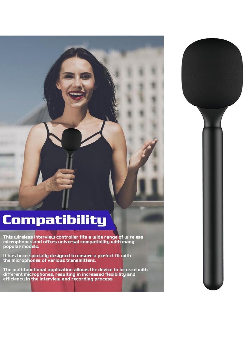ELTRAZONE Universal Interview Handheld Adapter – Stand Holder Wireless Lavalier Microphone Mount for Wireless GO I/II, Rode Wireless Me/Pro, DJI Mic 1/2, Universal Handheld Mount for Interviews, Podcasts, and Content Creation - Image 2
