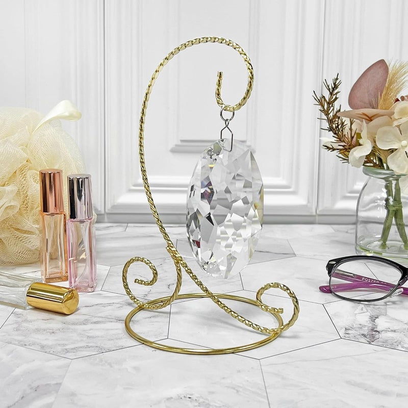 Bard's Twisted Gold-toned Ornament Stand, Small, 7" H x 5.125" W x 5.125" D - Image 4