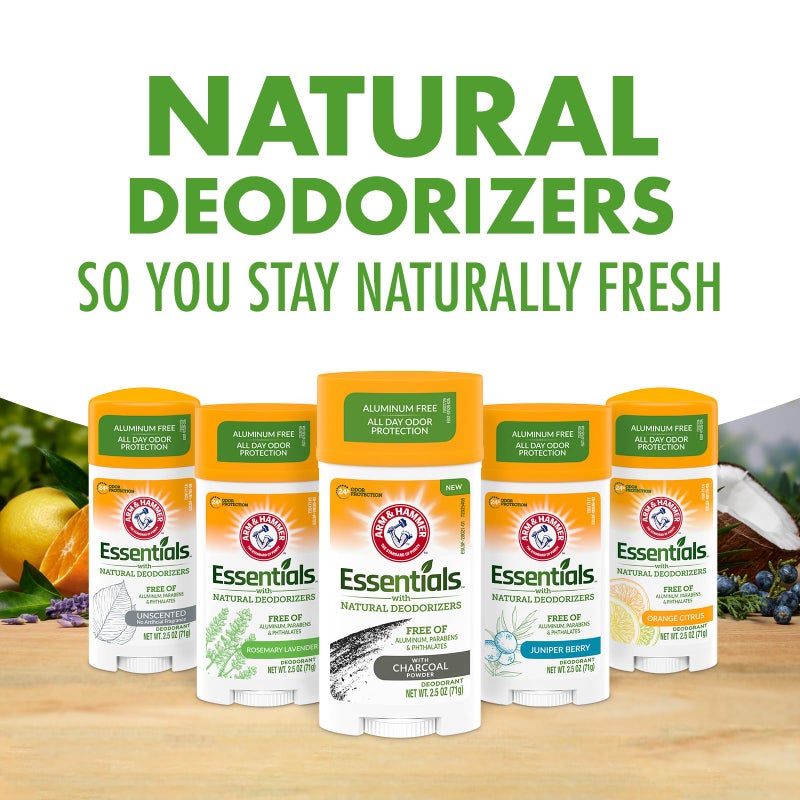 Arm & Hammer Essentials Charcoal Deodorant 4-Pack - Image 3