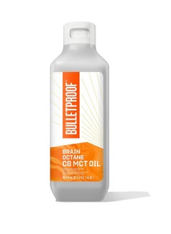 Brain Octane C8 MCT Oil, 32 Ounces, Keto Supplement for Sustained Energy and Fewer Cravings