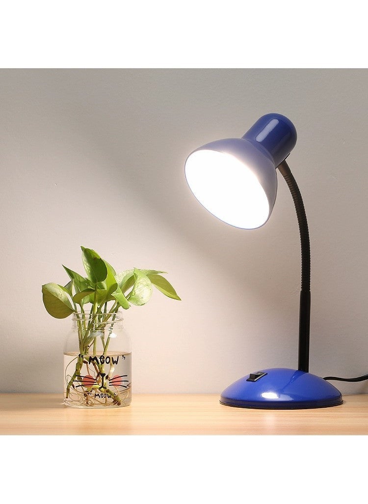 Table Lamp LED metal iron bedroom children student special eye protection desk office gift simple folding table lamp Blue