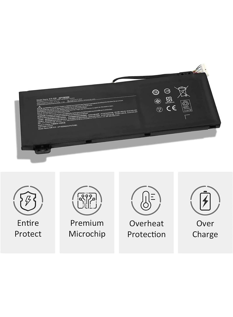 Replacement Laptop Battery Compatible with Acer Nitro 5, Nitro 7, Aspire 7, Predator Helios 300 (AP18E8M, AP18E7M) - Image 5