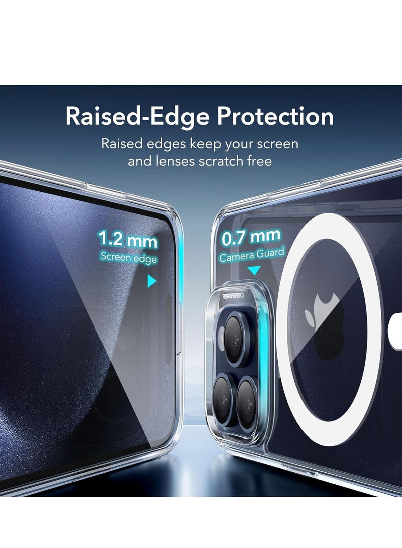 ELTRAZONE for iPhone 15 Pro Max Case, Compatible with MagSafe, Military-Grade Protection, Yellowing Resistant, Scratch-Resistant Back, Magnetic Phone Cover for iPhone 15 Pro Max, Classic Series, Clear - Image 5