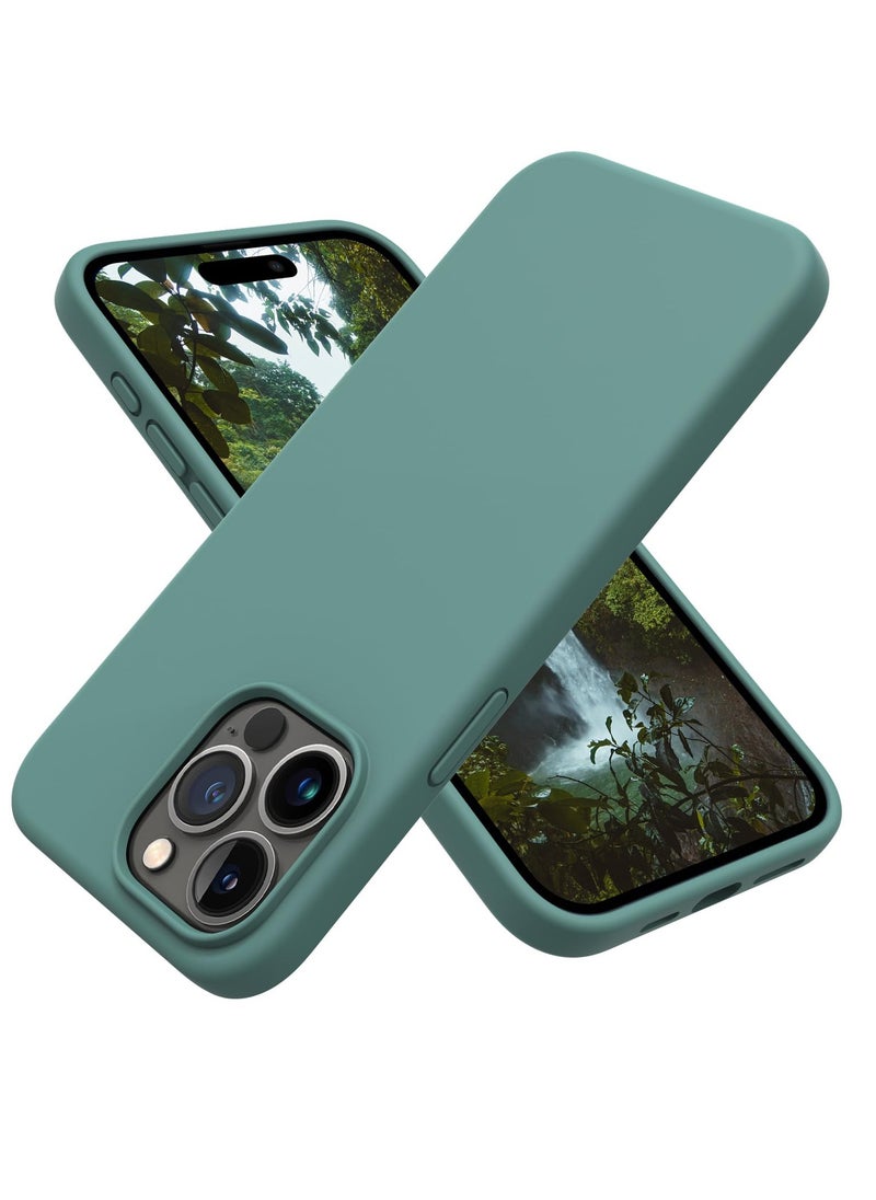 BORTONY - iPhone 15 Pro Max Case Liquid Silicone 3 Layers Full Covered Soft Gel Rubber iPhone 15 Pro Max Cover Slim Phone Case with Anti-Scratch Microfiber Lining for Apple iPhone 15 Pro Max 6.7 Inch - Image 1