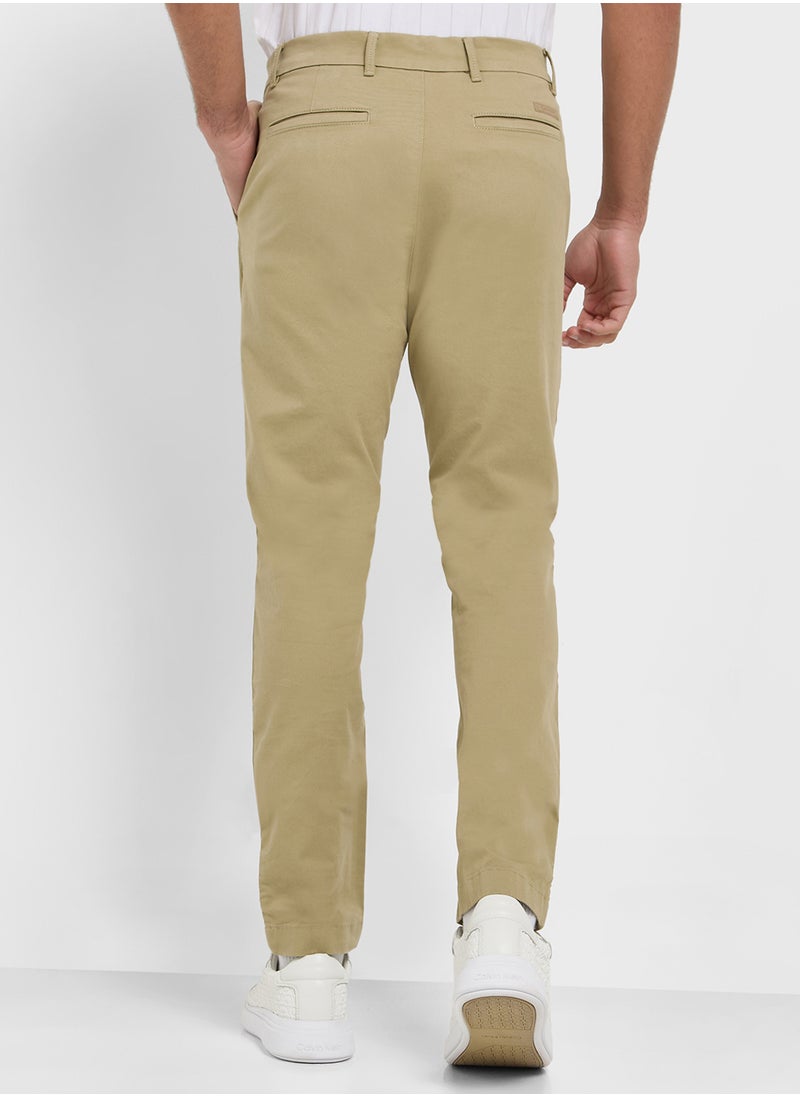 CALVIN KLEIN Modern Slim Twill Chino Trousers  - Image 3