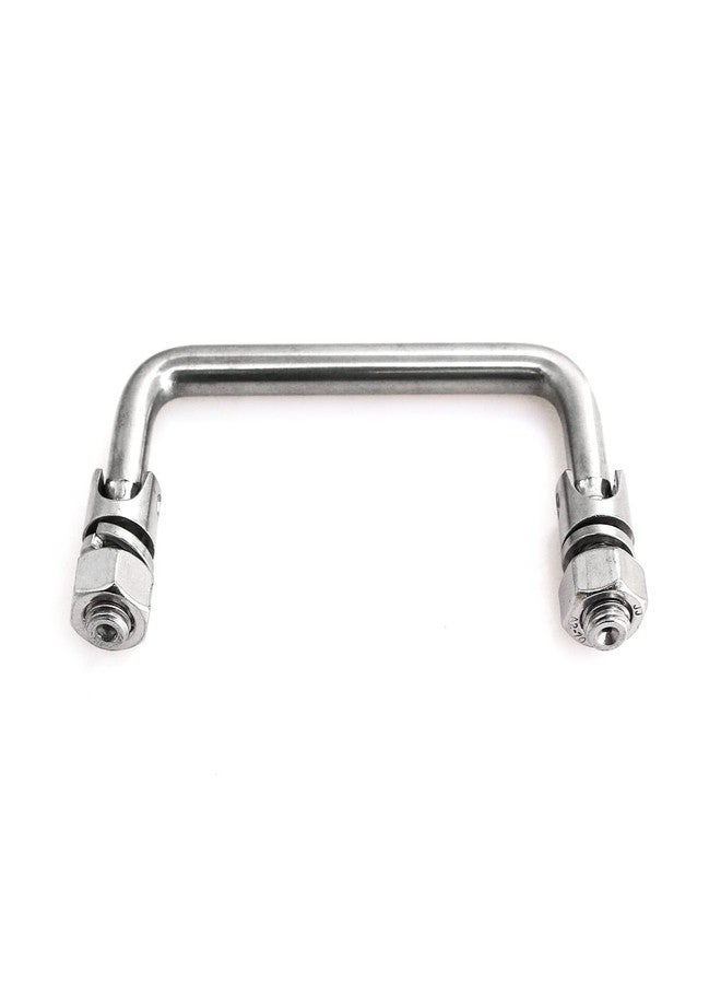 heyous Pull Handle Stainless Steel Folding Pull Handle U-Shape Folding Toolbox Suitcases Equipment Distribution Box Cabinet Knob Hardware - Image 1