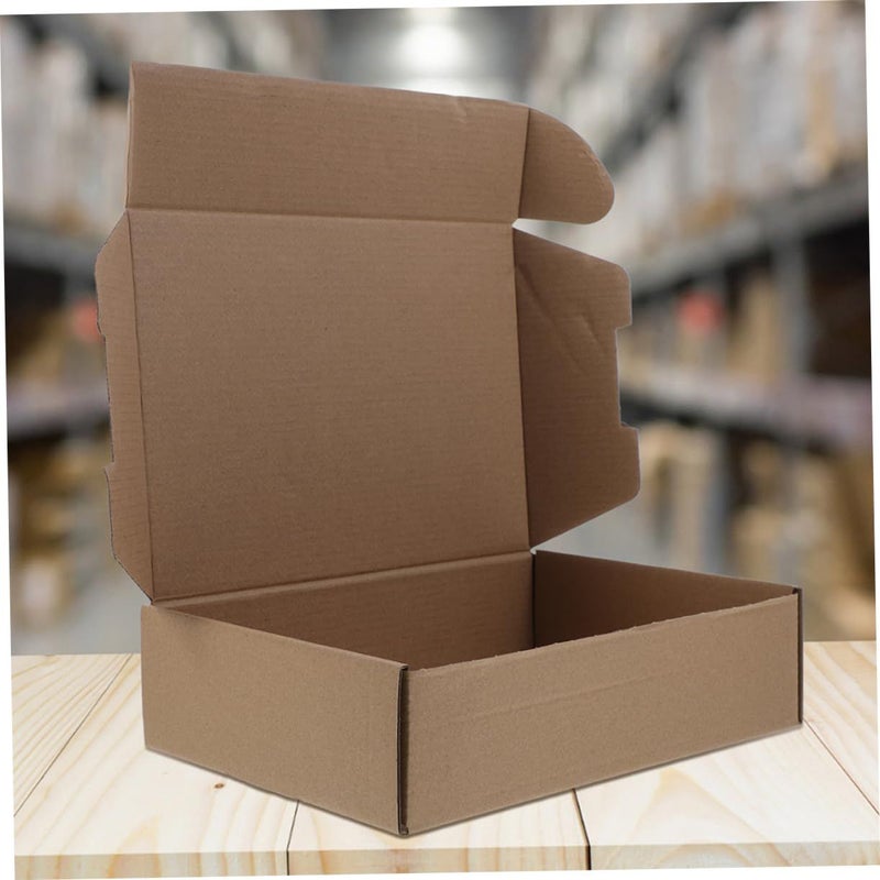 Heavy Duty Moving Boxes 10 Pack Kraft Corrugated Storage Shipping Supplies - Image 3