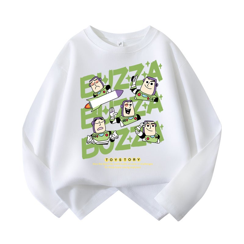 Trendy Children'S Long-Sleeve Cotton T-Shirt 2025 Style Boys' Fashionable Loose Base Shirt - Image 1