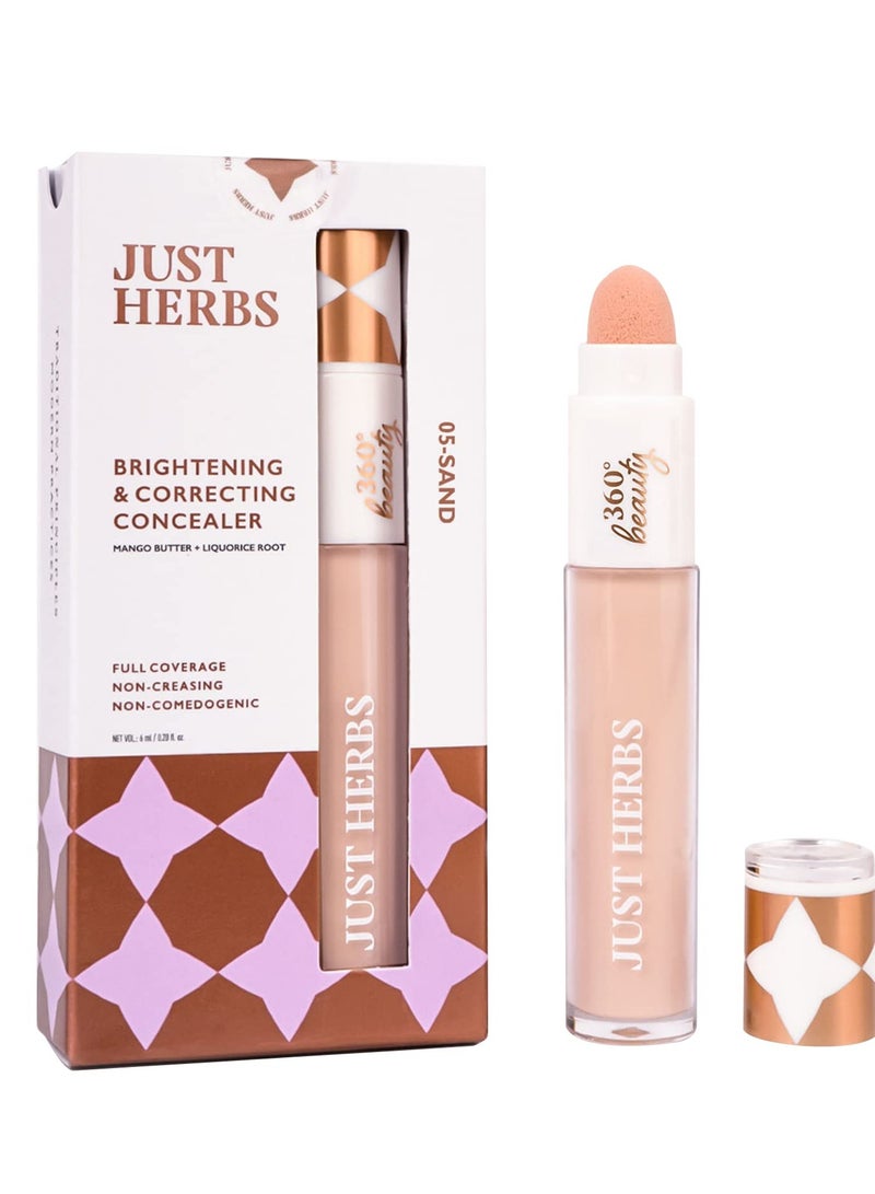 Just Herbs Concealer for Face Makeup Full Coverage 6ml - Image 1