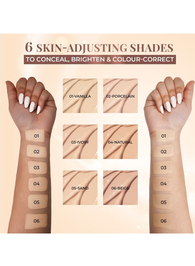 Just Herbs Concealer for Face Makeup Full Coverage 6ml - Image 3