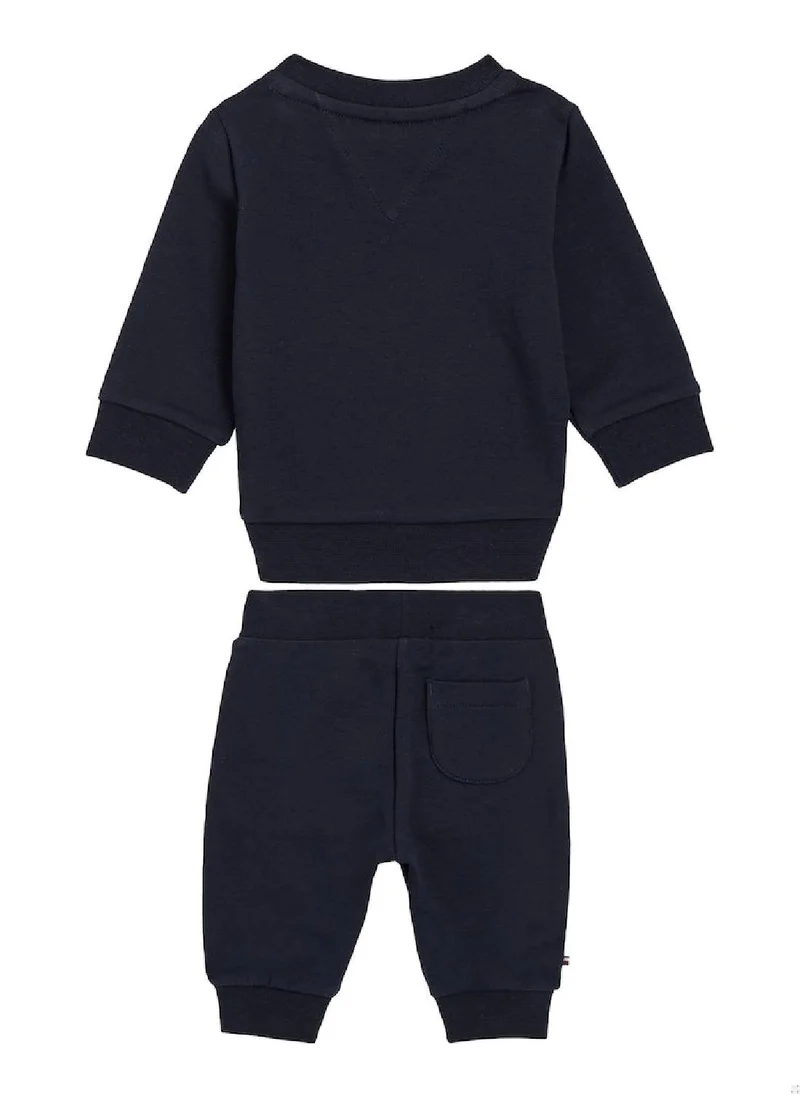 تومي هيلفيغر Baby's Set Sweatshirt and Sweatpants - Cotton, Blue