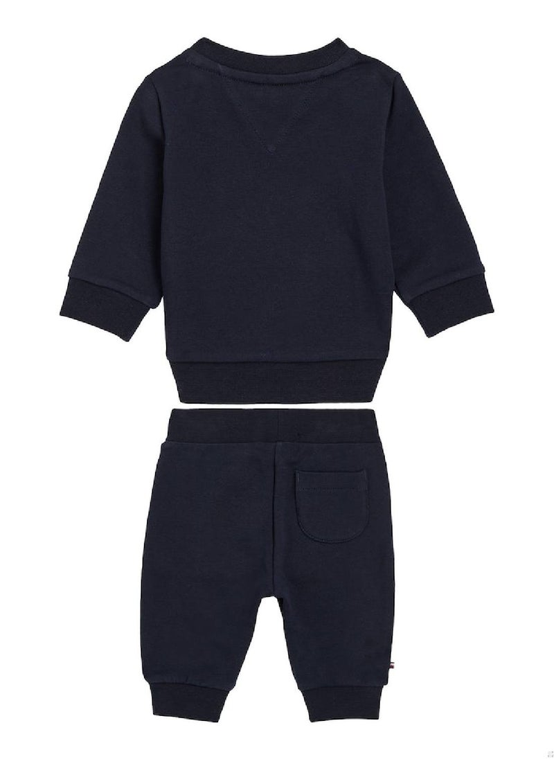 TOMMY HILFIGER Baby's Set Sweatshirt and Sweatpants - Cotton, Blue  - Image 2