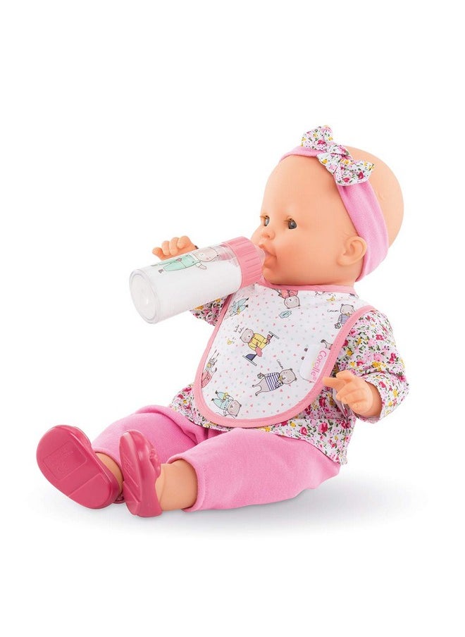 Corolle Corolle Bib and Magic Milk Bottle Baby Doll Accessories Set - Mon Grand Poupon Feeding Accessories Fit 14" and 17" Baby Dolls  - Image 4