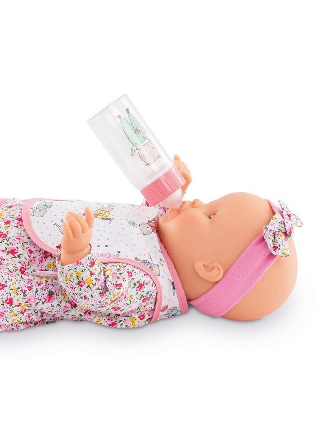 Corolle Corolle Bib and Magic Milk Bottle Baby Doll Accessories Set - Mon Grand Poupon Feeding Accessories Fit 14" and 17" Baby Dolls  - Image 5