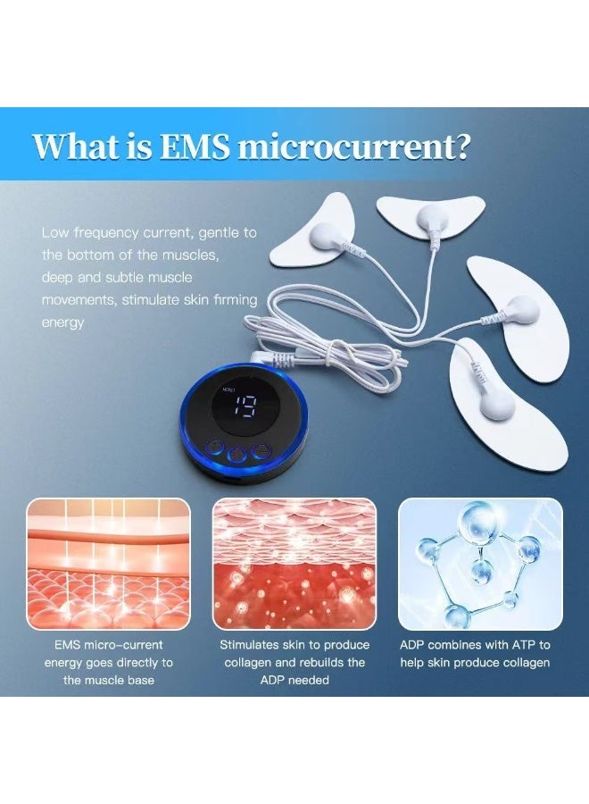 جهاز تدليك الوجه بالتيار الميكروي EMS، جهاز تجميل منخفض التردد لرفع وتقوية الوجه، جهاز تجميل عابر للحدود لتنحيف الوجه وتشكيله على شكل V - Image 4