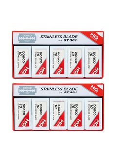 DORCO Dorco ST301 Platinum Extra Double Edge Razor Blades - 200 Blades, Premium Quality for Smooth Shaves 