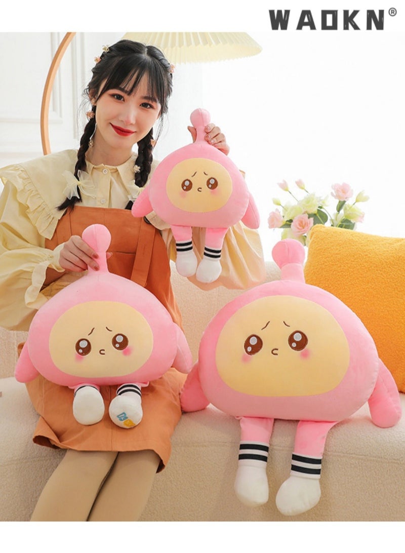 WAOKN 30cm Cute Egg Party Plush Stuffed Animal Body Pillow, Soft Cylindrical Hugging Toy for Kids, Adorable Kawaii Pillow for Bedding and Naptime, Perfect for Sleepovers and Playtime - Image 4