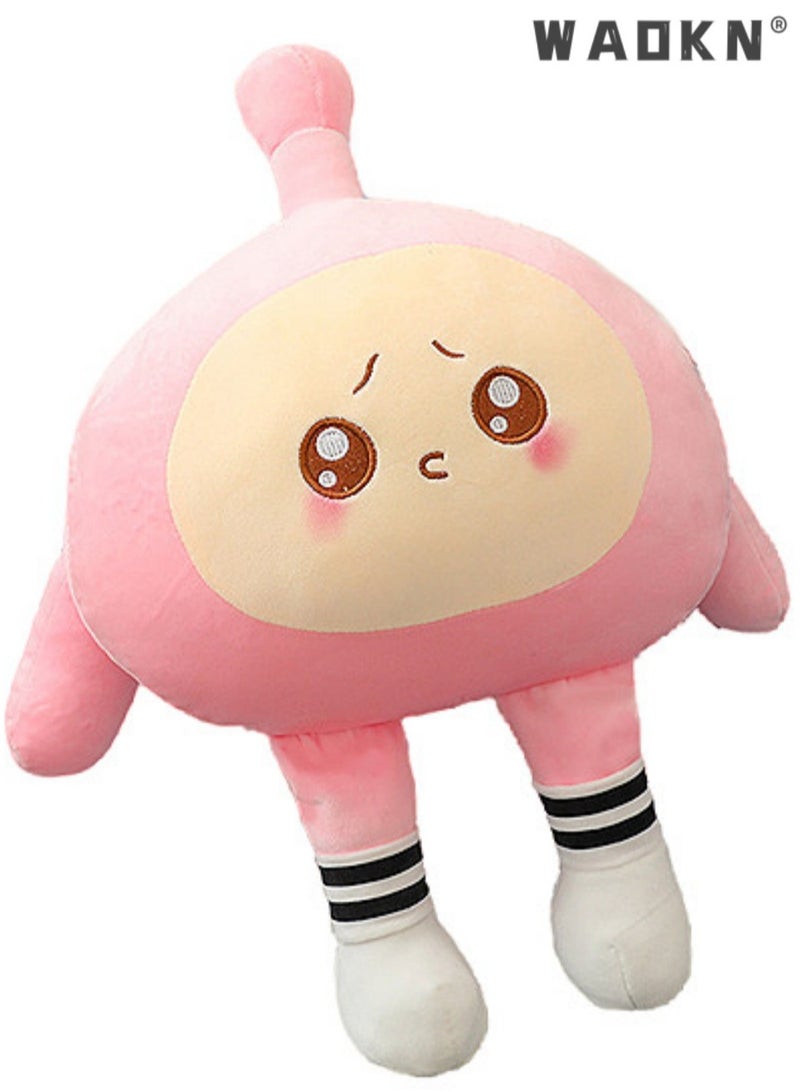 WAOKN 30cm Cute Egg Party Plush Stuffed Animal Body Pillow, Soft Cylindrical Hugging Toy for Kids, Adorable Kawaii Pillow for Bedding and Naptime, Perfect for Sleepovers and Playtime - Image 1
